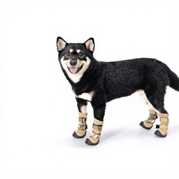 Bottes pour chien en nylon camouflage britannique, imperméables, chaudes, antidérapantes, résistantes à l'usure, protection des pattes, chaussures pour animaux de compagnie pour petits chiens, pour l'extérieur