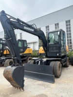 Excavatrice Doosan DX75 d'occasion à vendre, excavatrice sur chenilles de 7,5 tonnes, matériel de construction d'occasion