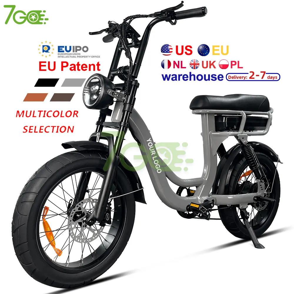 EB8 Us Eu Warehouse sepeda listrik, sepeda besar elektrik, E bike, sepeda besar, suspensi penuh, Step melalui e-bike, 500w, 750w
