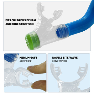 Valvola di purga portatile per immersioni subacquee a secco, tubo snorkel, <span class=keywords><strong>boccaglio</strong></span> in silicone, tubo per respirazione subacquea - Product Image 5