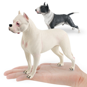 Modelo de simulación de animales de compañía transfronterizo para educación científica y cognitiva infantil, juguete decorativo de perro <span class=keywords><strong>Dogo</strong></span> Bull Terrier - Product Image 3