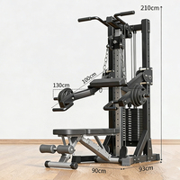 Machine à câbles Flying Bird robuste, cadre de fitness stable en tube d'acier épaissi, équipement de musculation réglable à poulie