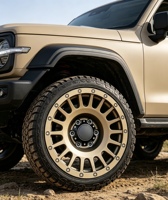 Nouvelles jantes de course tout-terrain monobloc forgées 6061-T6 à rayons multiples, avec simulation de beadlock, concaves profondes, en alliage pour 4x4, pick-up et SUV