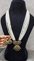 Parure Collier et Boucles d'Oreilles en Laiton Style Victorien pour Femme, Faite à la Main, Idéale pour Mariage, Quotidien, Tendance, Fête, Anniversaire, Cadeau