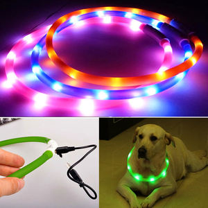 <span class=keywords><strong>Collar</strong></span> de Perro Grande Personalizado al por Mayor OEM, <span class=keywords><strong>Collar</strong></span> de Plástico Personalizado con Hebilla de Seguridad, Recargable por USB, con <span class=keywords><strong>LED</strong></span> Intermitente y Diseño Sólido - Product Image 6