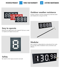 Nhà Máy Giao Hàng bảng hiển thị từ xăng dầu dấu hiệu Giá hiển thị từ lật bảng kỹ thuật số cho doanh số bán hàng - Product Image 4