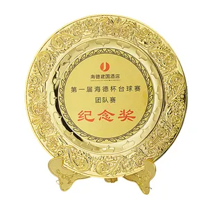 Oneway Factory Custom 3D Casting Antiquate Embossed Metal Award Souvenir Medal Plate