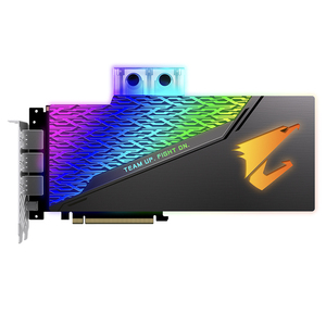 Carte graphique GIGABYTE <span class=keywords><strong>AORUS</strong></span> GeForce RTX 2080 Ti XTREME WATERFORCE WB 11G d'occasion avec système de refroidissement par bloc d'eau WATERFORCE - Product Image 2