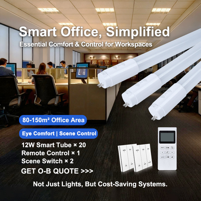 Amelech Zigbee 3.0 Smart Led Lighting System Led Tube for Office Corridor Stairwell Lighting
