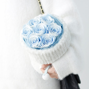 Bouquet de roses séchées, fleurs éternelles, cadeau pour la fête des mères, cadeau d'anniversaire pour fille, cadeau pour la Saint-Valentin, art floral éternel - Product Image 3