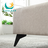 Appartement moderne de luxe Chambre à coucher King Queen Size Cadre de lit avec tête de lit Villa personnalisée Location Chambre simple Ensemble de lit double