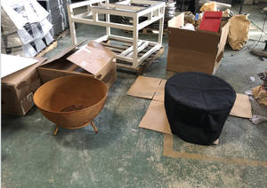 Proveedor de jardín de acero negro o corten al aire libre hoguera tazón brasero exterior <span class=keywords><strong>fogon</strong></span> - Product Image 3