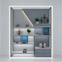 Présentoir Commercial Multi-Niveaux sur Pied pour Magasin de Chaussures, Présentoir à Sacs, Étagères de Présentation Personnalisées