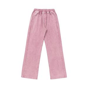 ผู้ผลิตกางเกงขายาวทรงหลวมผ้าเฟรนช์เทอร์รี่หนา 500 กรัม แบบย้อมสีเอซิด เอวยางยืด ระบายอากาศได้ดี สไตล์สตรีท สำหรับผู้ชาย รับผลิตตามแบบ - Product Image 5