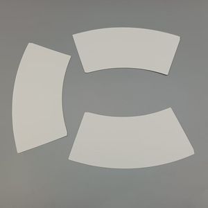 Matière première pour gobelets en papier de pâte de bois, jetables, avec logo personnalisé, pour boissons chaudes et café, en forme de fan - Product Image 6