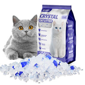 Arena para Gatos em Cristal de Sílica Gel, Preço de Fábrica, Venda por Atacado, Areia para Gato - Product Image 1