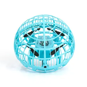 ड्रॉप शिपिंग उड़ान गेंद यूएफओ खिलौने मिनी गबन फ्लाइंग एलईडी प्रकाश के साथ 360 घूर्णन ऑटो बाधा परिहार और दूरदराज के नियंत्रक
