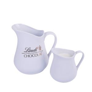 Jarra de leche de agua de porcelana con logotipo personalizado, jarra de café árabe de cerámica, jarra de leche Latte de cerámica personalizada para el hogar - Product Image 4