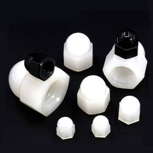 कैप नट एम 6 एम 8 काले नायलॉन प्लास्टिक गोल गुंबद बोल्ट नट सुरक्षा कैप - Product Image 3