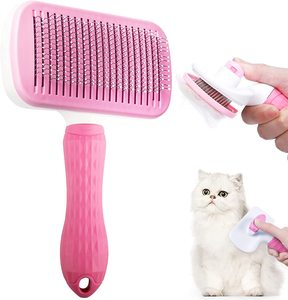 Kangdarpet Plastic <b>Self</b> <b>Cleaning</b> Wire <b>Brush</b> Dog Pet Grooming Slicker <b>Brush</b> Cat <b>Hair</b> Remover Comb - Product Image 5