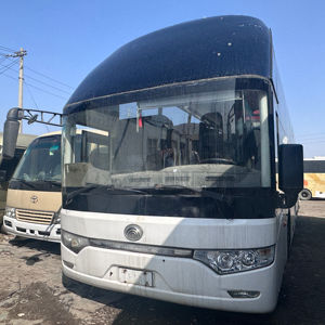 Autobús YouTong de lujo usado ZK6122 47/53 asientos autobús urbano de pasajeros 2020 modelo Euro3 emisión combustible diésel transmisión Manual LHD - Product Image 1