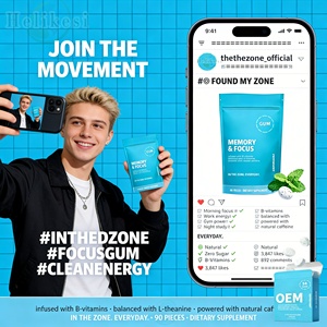 Chewing-gum à la menthe OEM <span class=keywords><strong>pour</strong></span> l'énergie et la concentration, complément alimentaire <span class=keywords><strong>pour</strong></span> la santé du cerveau, vitamine L-théanine, chewing-gum <span class=keywords><strong>pour</strong></span> la concentration et l'énergie - Product Image 6