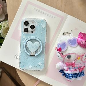 Piccola custodia per telefono in TPU magnetica per <span class=keywords><strong>iPhone</strong></span> 15/14/13 16promax iPad Star amore per Apple Design include - Product Image 3