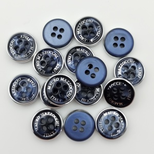 Nhà Máy bán hàng bán buôn Logo UV mạ thời trang chất lượng cao nhựa Vòng 4 lỗ người đàn ông áo sơ mi nút - Product Image 1