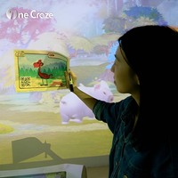 Sistema de Proyector Interactivo para Interiores, Software de Juegos de Pintura con Escaneo AR