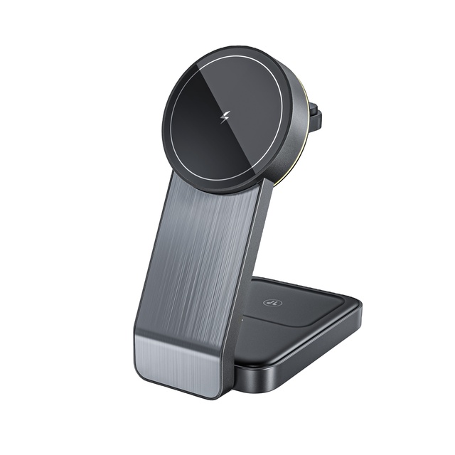 2024 New Products Wireless Charging Folded 3 in 1 Magnetic Wireless Charger qi Wireless Magnetic Charger for iphone