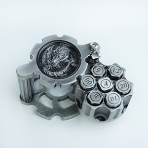 <span class=keywords><strong>Warhammer</strong></span> 40K Accesorios de juego Spinning Revolver Dungeons and Dragons Dice Metal Cobre Gold Bullet Dados Dnd - Product Image 5