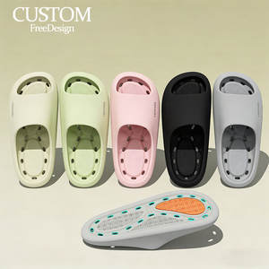 Sandales de Douche Mixtes à Semelle Massante, Antidérapantes, Souples et Confortables, avec Soutien de la Voûte Plantaire, Séchage Rapide en EVA - Product Image 1