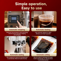 Machine de remplissage et de scellage entièrement automatique pour liquides alimentaires avec PLC et moteur 110V/220V pour emballage sous film