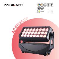 Luces LED Wash para Escenario 24x20W RGBLAC 6 en 1, IP65 DMX512, Construcción de Aluminio, Alto CRI 90, Regulable, para DJ, Discoteca, Uso en Exteriores