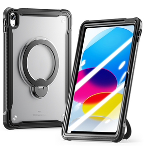 Étui de <span class=keywords><strong>protection</strong></span> intégrale rotatif pour <span class=keywords><strong>tablette</strong></span> iPad 10e et 11e génération A16 avec <span class=keywords><strong>protection</strong></span> d'écran en verre 9H intégrée et sangle d'épaule - Product Image 4