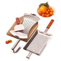 Machine à Spätzle en acier inoxydable AES Kitchen T288-1 pour pâtes et nouilles maison, compatible lave-vaisselle