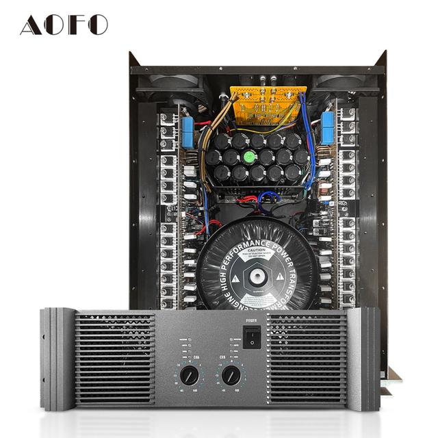 Professional TD Class Audio Power Amplifier Dual Channel 2500W X2 5000W High Power PA Amplifier for Stage Subwoofer OEM Factory
