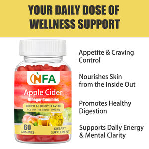 Gomitas de Vinagre de Sidra de Manzana ODM OEM con Vitamina B y Yoduro de Litio, Favorecen la Energía Diaria, la Claridad Mental y Promueven una Digestión Saludable - Product Image 3