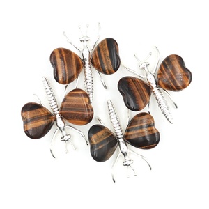 Naturel Rose Or Papillon Cristal Coeur Aile Ornement Décor À La Maison Cadeau En Gros <span class=keywords><strong>Pierre</strong></span> De Guérison Chakra Énergie Spirituelle Artisanat - Product Image 5