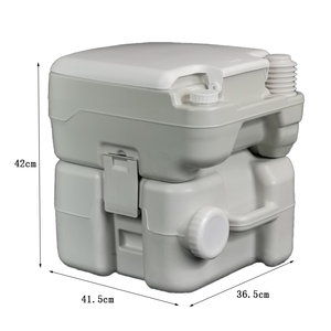 Toilette portable grise pour <span class=keywords><strong>camping</strong></span>-<span class=keywords><strong>car</strong></span>/caravane, 20L, double étanchéité, anti-odeurs, urinoir d'urgence extérieur - Product Image 1