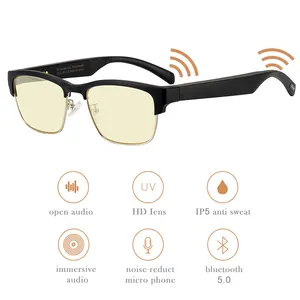 KY02 BT 5.0 Smart Glasses auricolare impermeabile Wireless portatile a mani libere con altoparlante microfono a riduzione del rumore e obiettivo HD