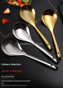 Oem/ODM 304 thép không gỉ súp lò nồi Skimmer gương đánh bóng treo lỗ tùy chỉnh máy rửa chén an toàn 3-mảnh đồ dùng nhà bếp - Product Image 5