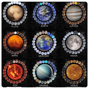 Wholesale Custom Elastic Earth <b>Beads</b> <b>Bracelet</b> Jewelry Stone <b>Bracelet</b> <b>Men</b> String Eight Planets Natural Stone <b>Bracelet</b> - Product Image 2