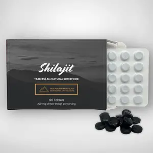 OEM/ODM Shilajit Tablets, 100% Shilajit Pure Tablets 120 Counts - Shilajit Himalayan Organic Rich in Fulvic Acid &Trace Minerals