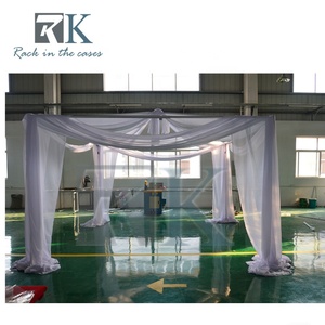 Pretty White Drape <b>Wedding</b> <b>Frame</b> Aluminum Pipe Drape Backdrop Stand - Product Image 2