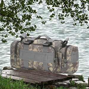 Поясная сумка Molle с индивидуальным логотипом для мужчин, сверхпрочная, для спорта и активного отдыха – чехол для телефона на молнии для кемпинга и охоты - Product Image 3