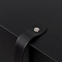 Boîtes cadeaux magnétiques en gros, emballages rigides en papier avec poignées, texture simili cuir pour le rangement de parfums et de bijoux