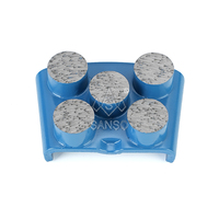 Outils abrasifs à liaison métallique de bonne qualité bloc de meulage diamant à deux segments pour le polissage des sols en béton