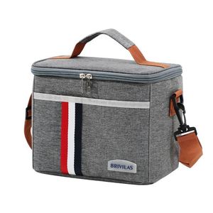 Sac isotherme portable personnalisé avec logo, vente en gros, double couche, grande capacité, sac à bento, conservation en plein air, sac de pique-nique - Product Image 2