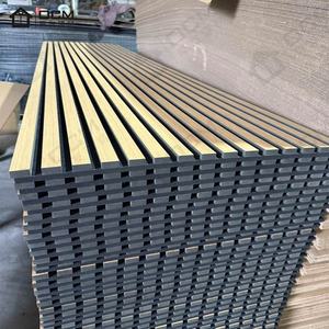 Panneaux acoustiques en <span class=keywords><strong>bois</strong></span> à lattes OCM avec <span class=keywords><strong>fibre</strong></span> <span class=keywords><strong>de</strong></span> polyester MDF pour l'insonorisation des chambres d'hôpital, décoration intérieure moderne - Product Image 2